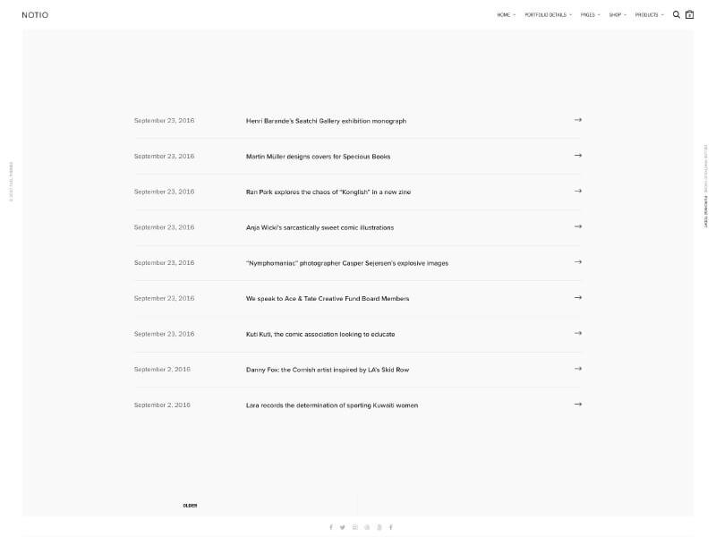 Notio - Creative Portfolio Demo