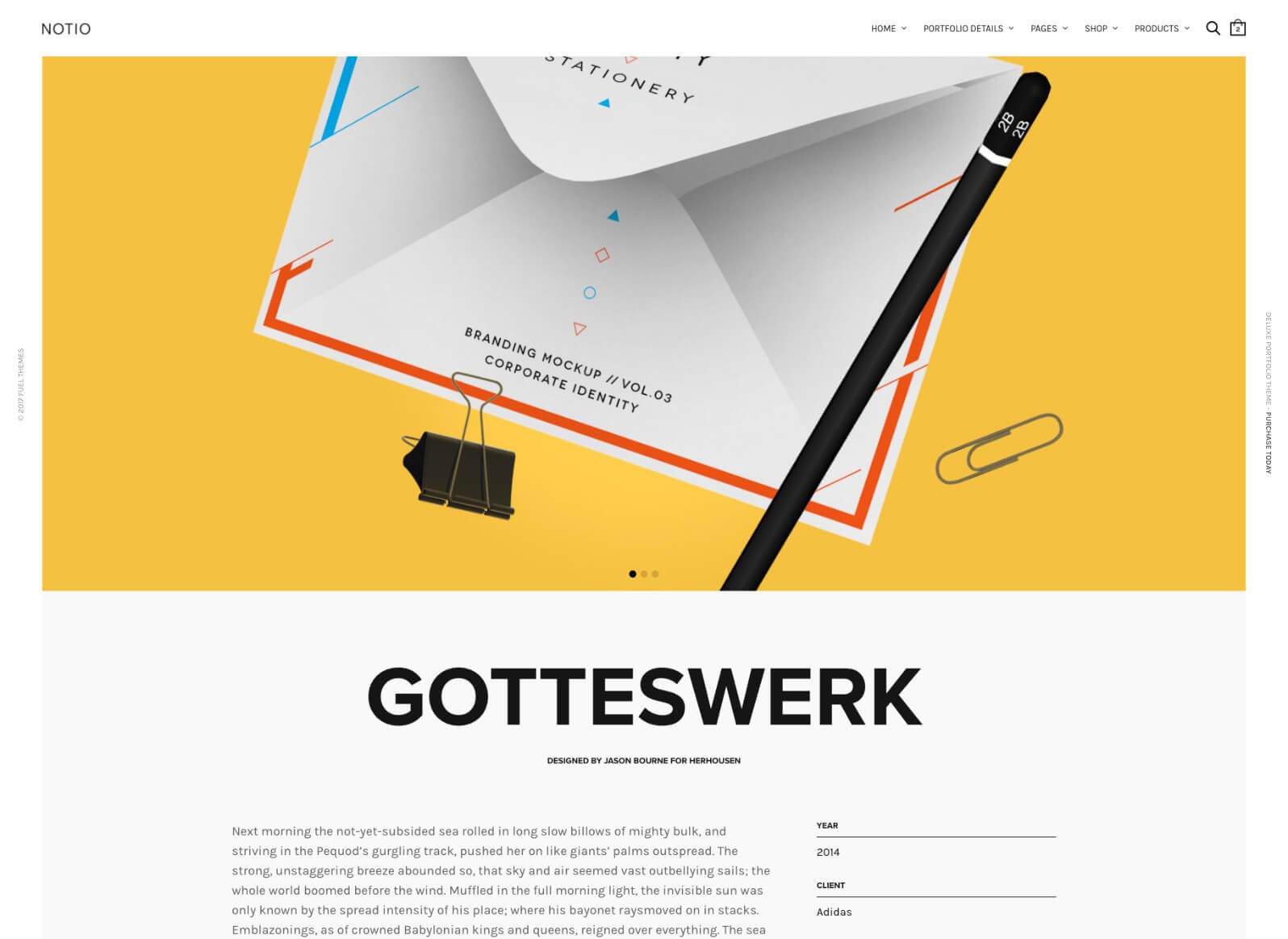 Notio - Creative Portfolio Demo