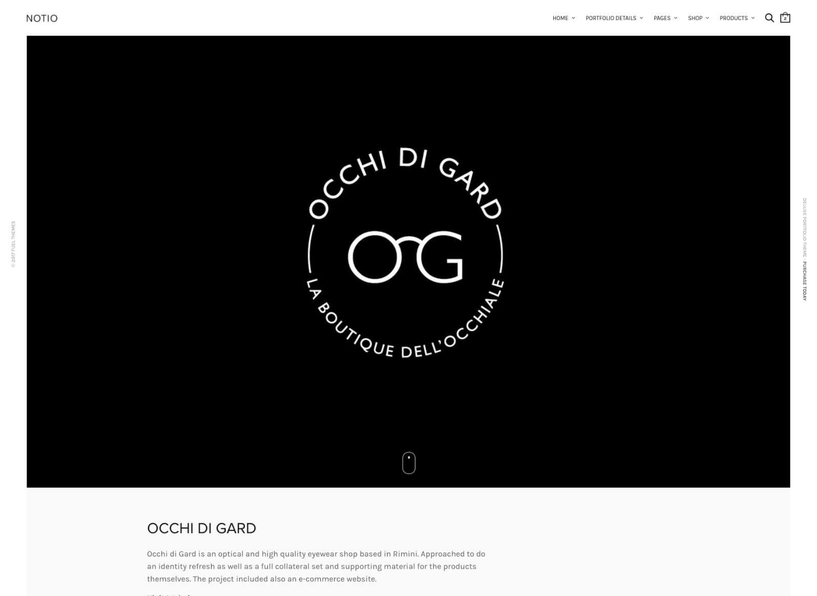Notio - Creative Portfolio Demo