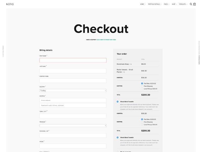 Notio - Creative Portfolio Demo