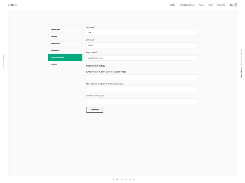 Notio - Creative Portfolio Demo