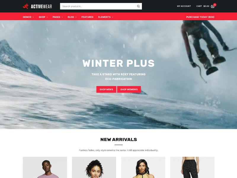 Peakshops - Active Wear WooCommerce Theme