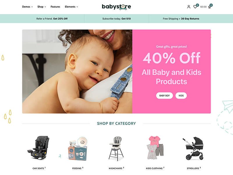 Peakshops - Baby, Kids WooCommerce Theme