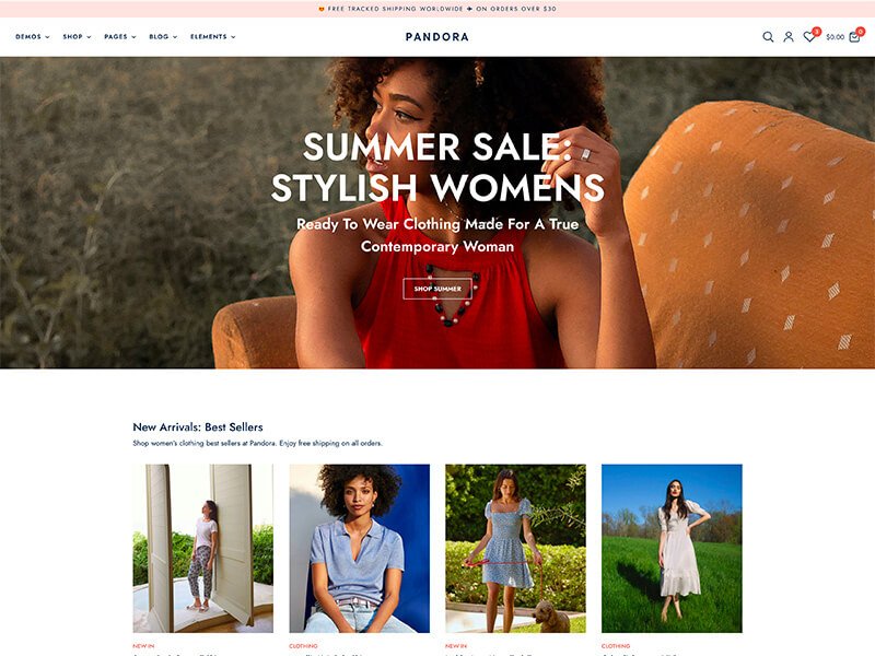 Pandora - Fashion WooCommerce Theme