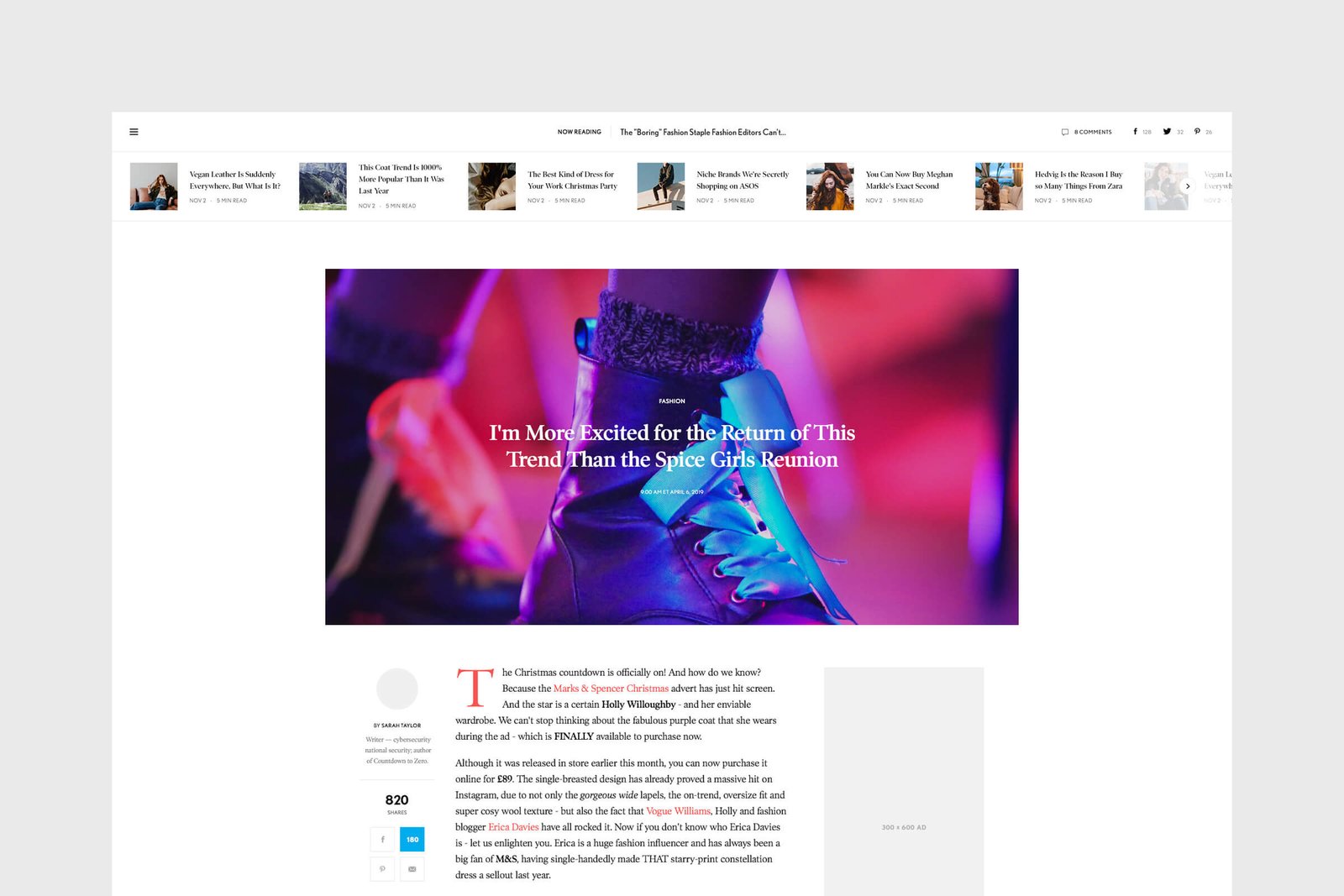 Magazine WordPress Theme Article Style - 7