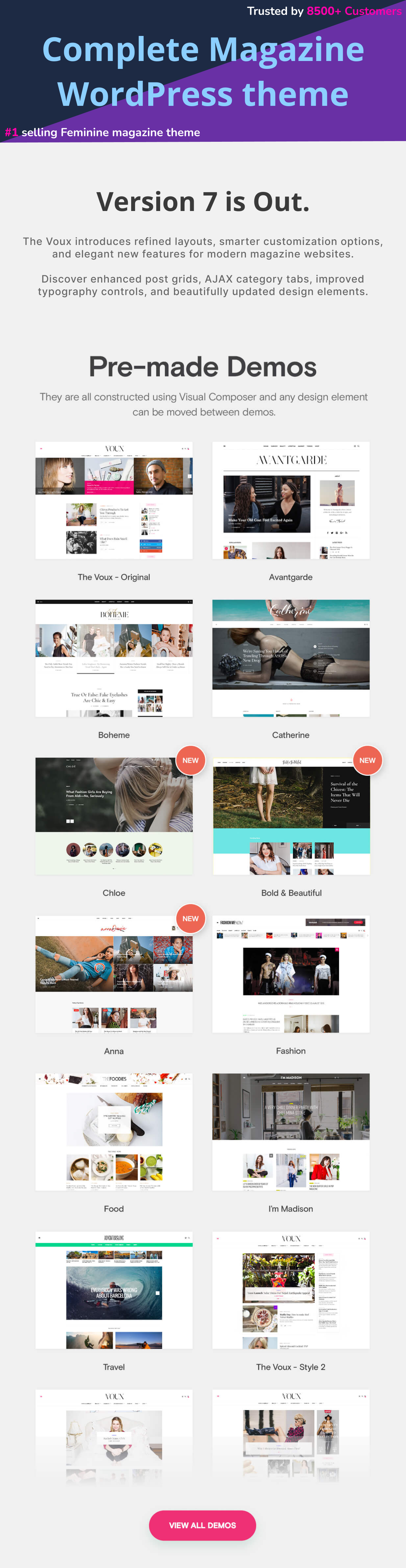 The Voux - A Comprehensive Magazine WordPress Theme